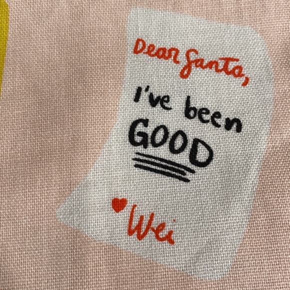 Anthropologie Letters to Santa Dish Towel Bundle - Set of Two Dish Towels - Picture 12 of 16